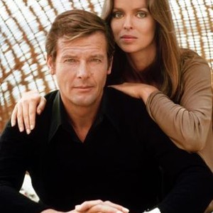 THE SPY WHO LOVED ME, Roger Moore, Barbara Bach, 1977.