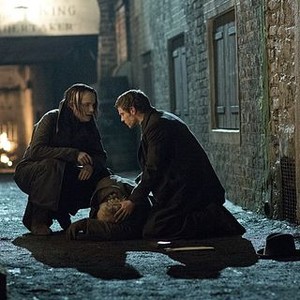 Penny Dreadful (season 1, episode 6): Rory Kinnear as the creature and Harry Treadaway as Dr. Victor Frankenstein
