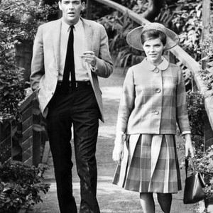 WALK DON'T RUN, from left: Jim Hutton, Samantha Eggar, 1966