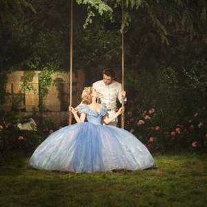 CINDERELLA, from left: Lily James as Cinderella, Richard Madden, 2015. ph: Jonathan Olley/©Walt Disney Studios Motion Pictures