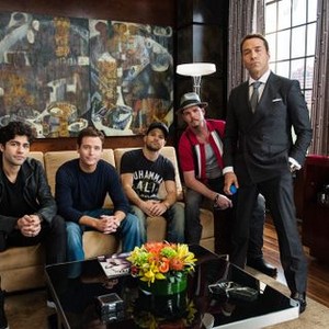 ENTOURAGE, from left: Adrian Grenier, Kevin Connolly, Jerry Ferrara, Kevin Dillon, Jeremy Piven, 2015. ph: Claudette Barius/© Warner Bros.