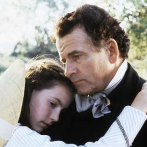 DREAMCHILD, from left: Amelia Shankley, Ian Holm as Lewis Carroll, 1985, © Universal