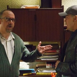 THE PHENOM, from left: Paul Giamatti, Johnny Simmons, 2016. © RLJ Entertainment