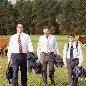 UNFINISHED BUSINESS, from left: Vince Vaughn, Tom Wilkinson, Dave Franco, 2015. TM & copyright © 20th Century Fox Film Corp. All rights reserved