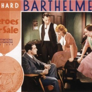 HEROES FOR SALE, Richard Barthelmess, Robert Barret, Loretta Young, Aline MacMahon, 1933