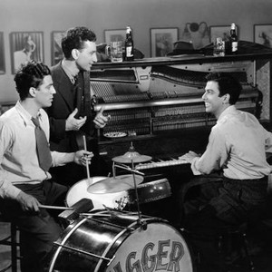 BLUES IN THE NIGHT, from left, Billy Halop, Elia Kazan, Richard Whorf, 1941