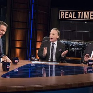 Real Time with Bill Maher, Trey Radel (L), Bill Maher (C), Adam McKay (R), 02/21/2003, ©HBOMR