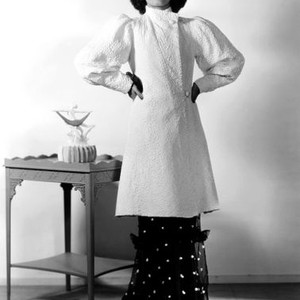 REUNION, Rochelle Hudson, in a white taffeta evening coat by Royer, 1936, ©20th Century Fox, TM & Copyright