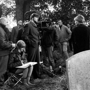 FAR FROM THE MADDING CROWD, John Schlesinger directs Julie Christie and Alan Bates, 1967