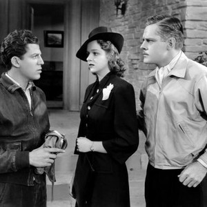 SKY RAIDERS, from left, Billy Halop, Kathryn Adams, Donald Woods, 1941
