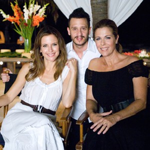 (L-R) Kelly Preston, producer Andrew Panay and Rita Wilson on the set of "Old Dogs." photo 1