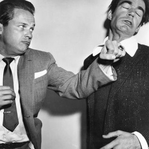 KISS ME DEADLY, from left: Ralph Meeker, Jack Elam, 1955