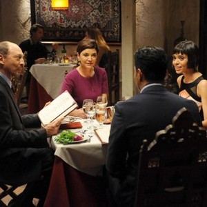 Bones, Braeden Marcott (L), Shohreh Aghdashloo (C), Tamara Taylor (R), 'The Cold in the Case', Season 9, Ep. #21, 04/14/2014, ©FOX