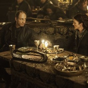 Game of Thrones, Michael McElhatton (L), Michelle Fairley (R), 'The Rains of Castamere', Season 3, Ep. #9, 06/02/2013, ©HBO