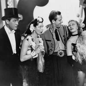 VARIETY GIRL, from left, Ray Milland, Cass Daley, William Holden, Joan Caulfield, 1947