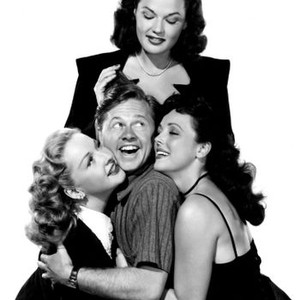 LOVE LAUGHS AT ANDY HARDY, Bonita Granville, Mickey Rooney, Dorothy Ford, Lina Romay, 1946
