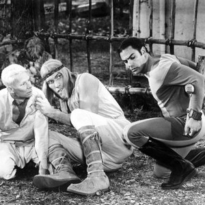 PLANET EARTH, (from left): Christopher Cary, Ted Cassidy, John Saxon, 1974