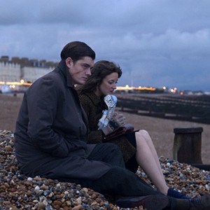 Sam Riley as Pinkie and Andrea Riseborough as Rose in "Brighton Rock." photo 19