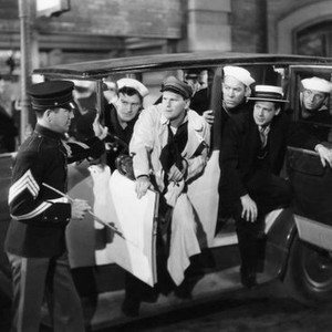 SUBMARINE PATROL, in taxicab from left: Douglas Fowley, Warren Hymer, Ward Bond, Richard Greene, George E. Stone, 1938, TM & Copyright © 20th Century Fox Film Corp