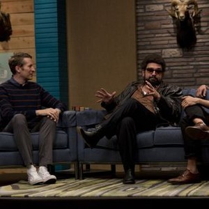 Comedy Bang! Bang!, Scott Aukerman (L), Horatio Sanz (R), 'Steven Yeun Wears Rolled Up Black Jeans &amp; No Socks', Season 3, Ep. #12, 10/24/2014, ©IFC
