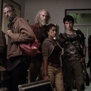 Z Nation, from left: Kellita Smith, Keith Allan, Russell Hodgkinson, Pisay Pao, Nat Zang, Michael Welch, 'Sisters of Mercy', Season 1, Ep. #11, 11/21/2014, ©SYFY