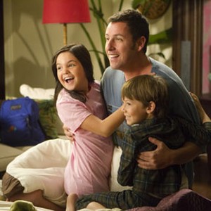 (L-R) Bailee Madison as Maggie Murphy, Adam Sandler as Danny Maccabee and Griffin Gluck as Michael Murphy in "Just Go With It." photo 18