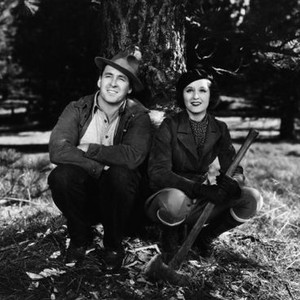 PARK AVENUE LOGGER, from left: George O'Brien, Beatrice Roberts, 1937