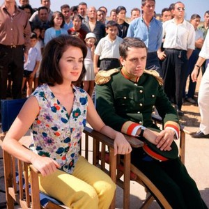 THE SECRET OF MY SUCCESS, foreground from left: Shirley Jones, James Booth, on set, 1965