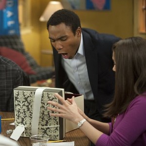 Community, Donald Glover (L), Alison Brie (R), 'Remedial Chaos Theory', Season 3, Ep. #4, 10/13/2011, ©NBC