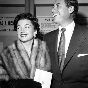 WITH A SONG IN MY HEART, from left: Anne Baxter with husband, John Hodiak, attending movie premiere, 1952. ©20th Century Fox, TM & Copyright,