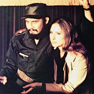UP THE SANDBOX, from left: Jacobo Morales (as Fidel Castro), Barbra Streisand, 1972