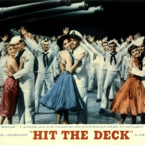 HIT THE DECK, Jane Powell, Vic Damone, Ann Miller, Tony Martin, Debbie Reynolds, Russ Tamblyn, 1955