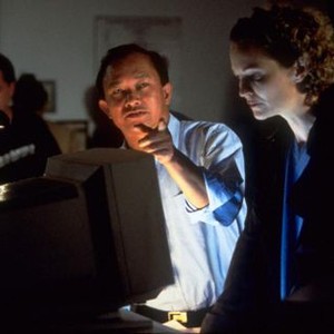FACE/OFF, Director John Woo, Joan Allen, 1997. (c) Paramount Pictures.