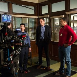 Grimm, Reggie Lee (L), Sasha Roiz (R), 'Tribunal', Season 4, Ep. #10, 01/23/2015, ©NBC