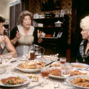 RHINESTONE, Sylvester Stallone, Penny Santon, Dolly Parton, 1984, TM and Copyright (c)20th Century Fox Film Corp. All rights reserved.