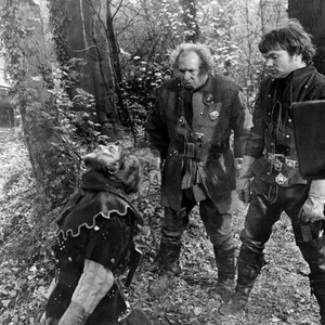 MACBETH, Banquo (Martin Shaw) is murdered by his assissins (Michael Balfour and Andrew McCulloch).1971.