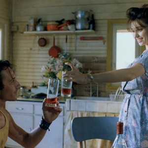 (L-R) Jean-Hugues Anglade as Zorg and Béatrice Dalle as Betty in "Betty Blue."