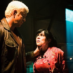 (L-R) Micke Spreitz as Ronald Niedermann and Yasmine Garbi as Mariam Wu in "The Girl Who Played With Fire." photo 2