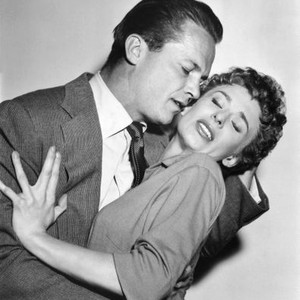KISS ME DEADLY, from left: Ralph Meeker, Cloris Leachman, 1955