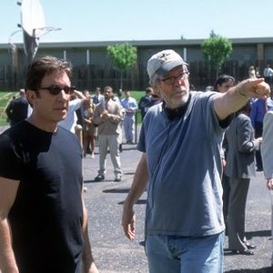 JOE SOMEBODY, Tim Allen, director John Pasquin on the set, 2001, TM & Copyright (c) 20th Century Fox Film Corp. All rights reserved.