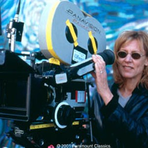 Christine Lahti on the set of her film My First Mister.