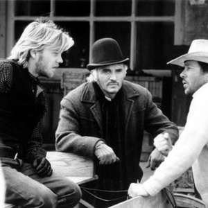 YOUNG GUNS, Kiefer Sutherland, Terence Stamp, Christopher Caine, 1988.