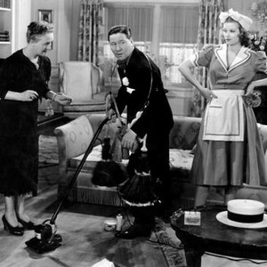 THE AFFAIRS OF ANNABEL, from left: Leona Roberts, Jack Oakie, Lucille Ball, 1938