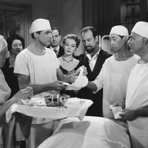 CRISIS, Cary Grant, Signe Hasso, Jose Ferrer, Antonio Moreno (right), 1950
