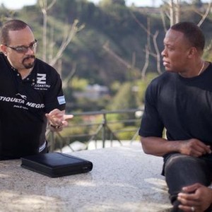 SOMETHING FROM NOTHING: THE ART OF RAP, from left: director Ice-T, Dr. Dre, 2012. ©Indomina Releasing