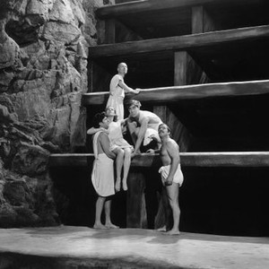 DR. CYCLOPS, Victor Kilian (left), Janice Logan (second from left, bottom), Charles Halton (second from left, top), Thomas Coley (second from right), Frank Yaconelli (right), 1940