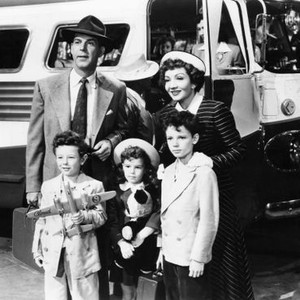 FAMILY HONEYMOON, Gigi Perreau, Fred MacMurray, Jimmy Hunt, Claudette Colbert, Peter Miles, 1949