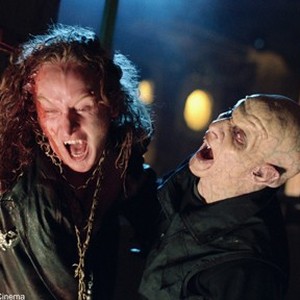 Priest (Tony Curran, left) attempts to fight off a reaper in New Line Cinema's action thriller, BLADE II.