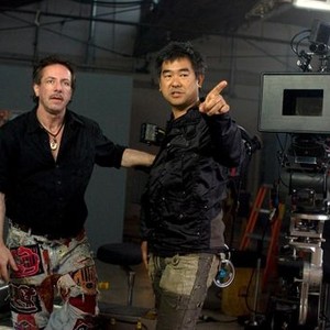 THE MIDNIGHT MEAT TRAIN, writer Clive Barker, director Ryuhei Kitamura, on set, 2008. ©Lions Gate