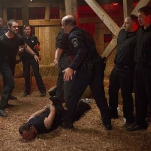 Banshee, from left: Demetrius Grosse, Antony Starr, Nelson Bonilla, Trieste Dunn, 'The Rave', Season 1, Ep. #2, 01/18/2013, ©HBO